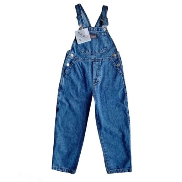 Beedz Other - Beedz Bib Overalls Denim Long Pant Youth Medium Wash Adjustable Straps Size 5